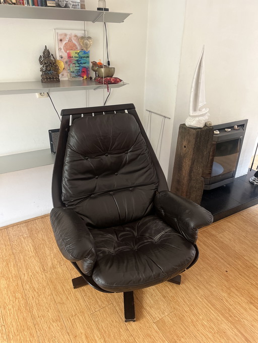 Hans Brattrud fauteuil pivotant Hove Mobler