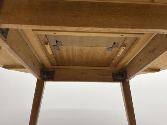 Image 1 of table à manger ronde extensible vintage