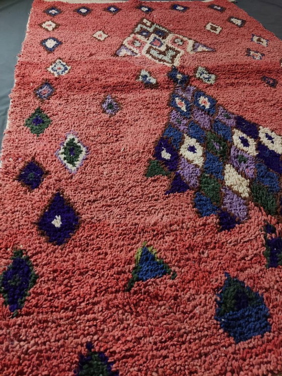 Image 1 of Alfombra grande de lana Mrirt de 2,5 x 1,5 m, alfombra geométrica marroquí.
