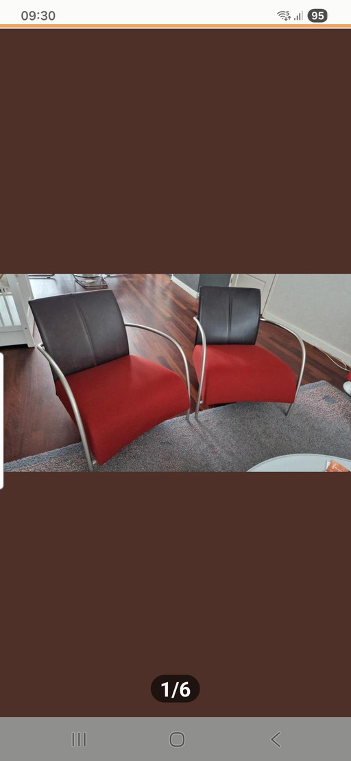 2 Montis Loman stoelen/Fauteuils 