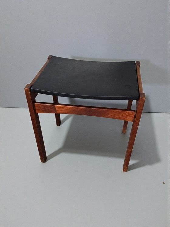 Image 1 of Vintage set of 2 Scandinavian design teak footstools, 1960s