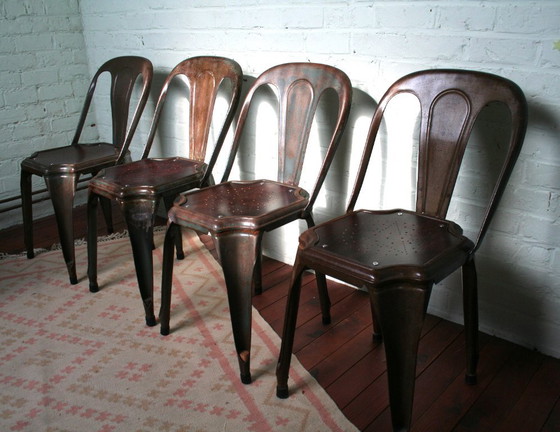 Image 1 of 4 sillas Fibrocit restauradas