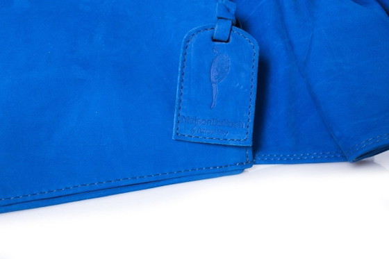 Image 1 of Maison Du Posh, blaue Lederclutch