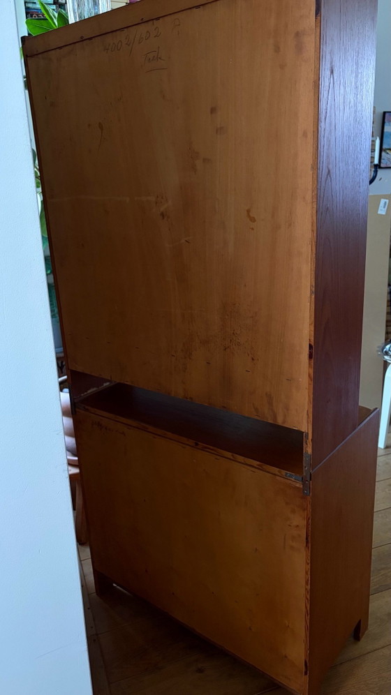 Unidad de teca Mid-Century de dos piezas – Armarios de almacenamiento, Madera (photo 9 of 12)