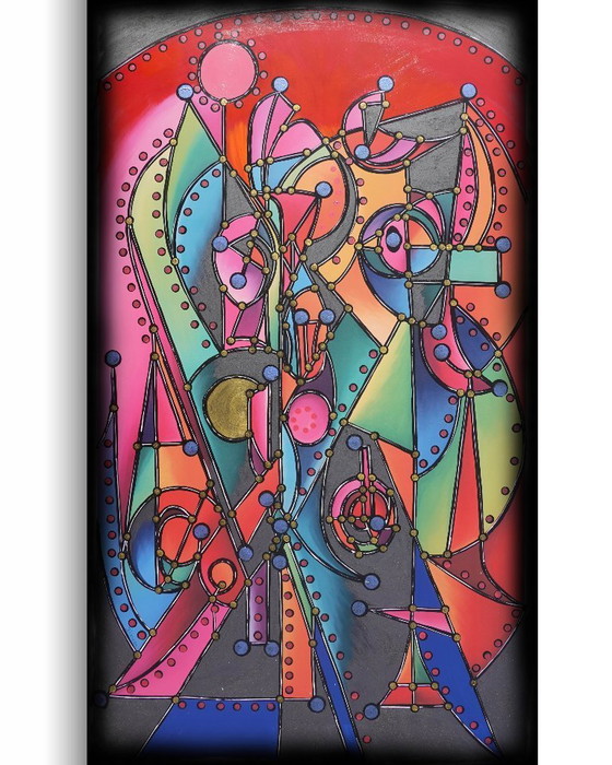 Image 1 of Kubismus A1430 - abstrakte Malerei XXL