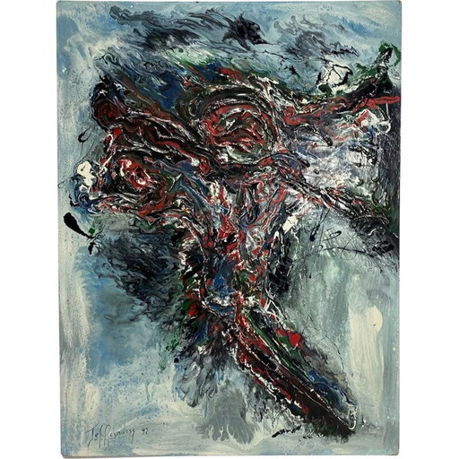 Vintage-Gemälde von Jef Reynders, 1992