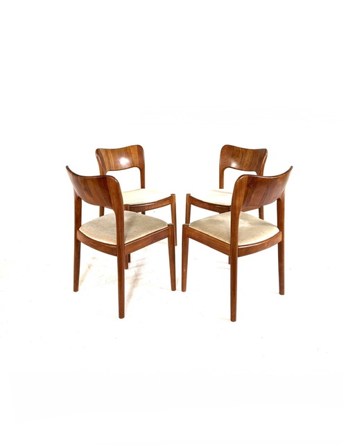 4x dining room chair model 'Ole', Koefoeds Hornslet '70