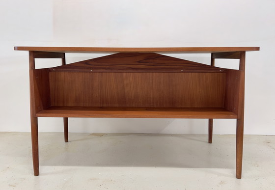 Image 1 of Teak Desk By Gunner Nielsen For Tibergaard