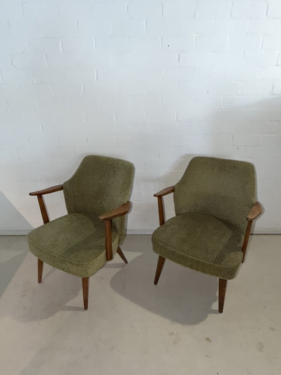 Fauteuils vintage – Wood, Textile (photo 8 of 13)
