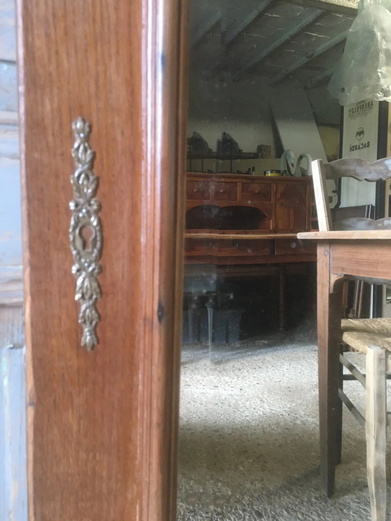 Miroir biseauté en chêne (photo 4 of 11)