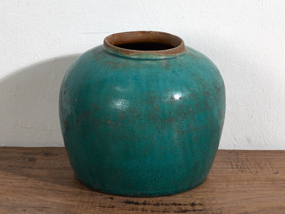 Antike türkisgrüne Vase (ca. 1820) #21 – Vasen (photo 20 of 22)