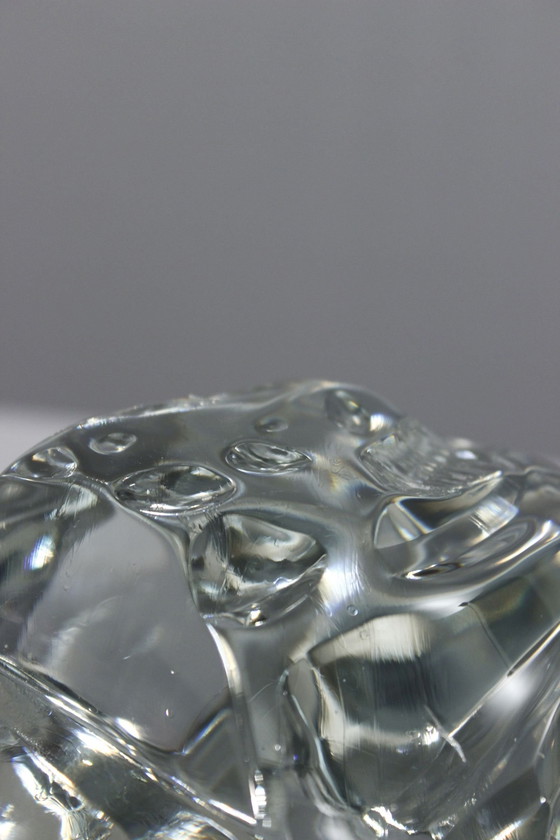 Image 1 of Large & Heavy Abstract Sculpture Vintage Polished Crystal Block 20th century