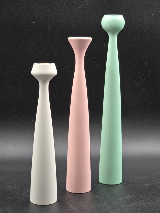 Image 1 of  Set of 3 candlesticks, Anders Nørgaard for Applicata