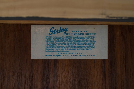 Modulares Wandregal aus Teakholz von Nils Strinning für String, 1960er Jahre, 29 Exemplare