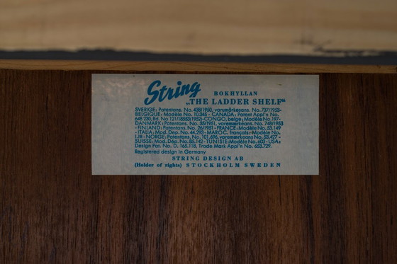 Image 1 of Modulaire wandplank in teak van Nils Strinning voor String, 1960, set van 29