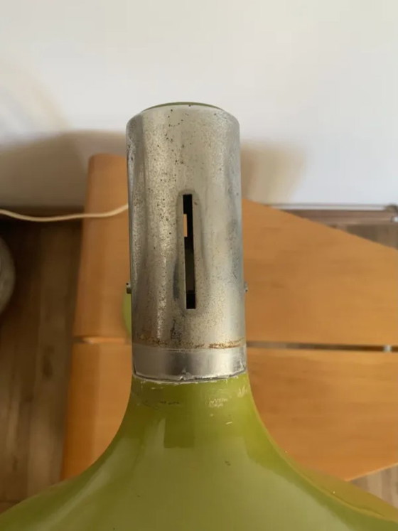 Lampe de bureau vintage Space Age, Années 70, Métal, Vert, Mid Century Modern (photo 8 sur 10)