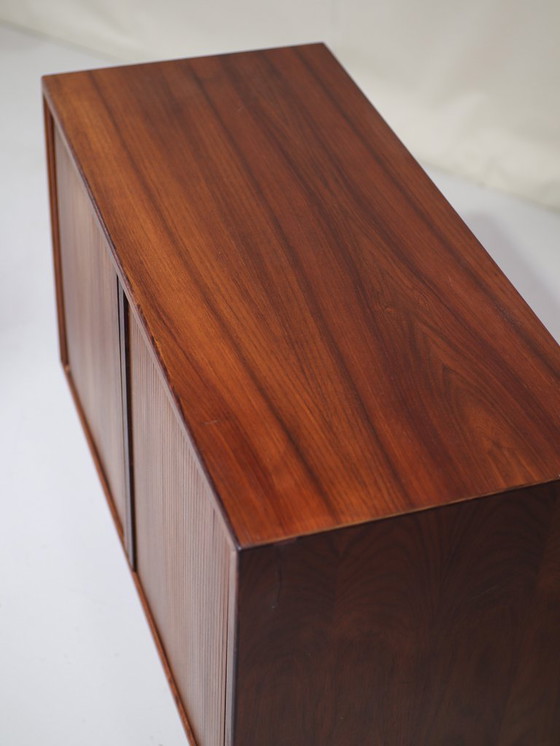 Image 1 of Cabinet with tambour doors HG Furniture rosewood Danish