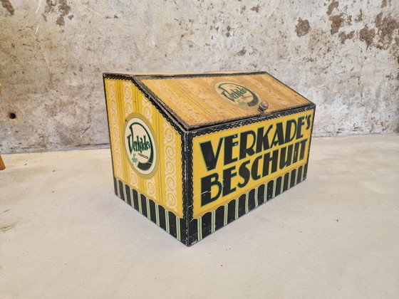 Image 1 of Groot Nederlands Verkade Beschuit Blik uit 1920