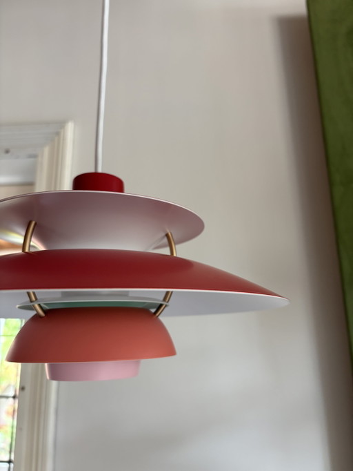Louis Poulsen PH5 Mini Tonalità di Rosso, Nuovo, nella sua confezione originale – hanglampen, Aluminium (photo 2 of 11)