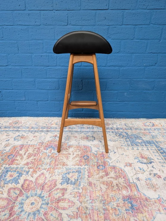 Image 1 of 2x taburetes de bar Erik Buch, Hammel Møbelfabrik, diseño danés
