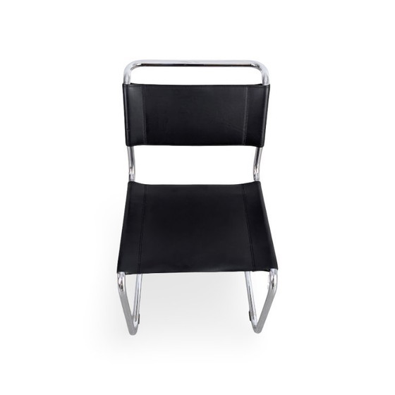 Image 1 of Set of 5 Thonet chairs S33 Mart Stam cantilever Bauhaus black