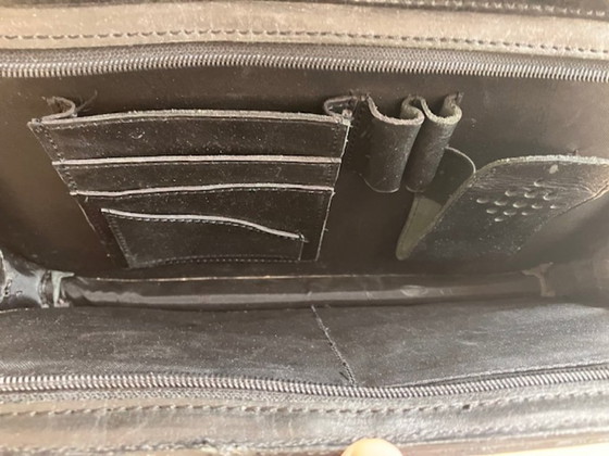 Sac de travail en cuir noir pour femme (Plevier) – Sacoches pour ordinateur, Leather (photo 8 of 8)