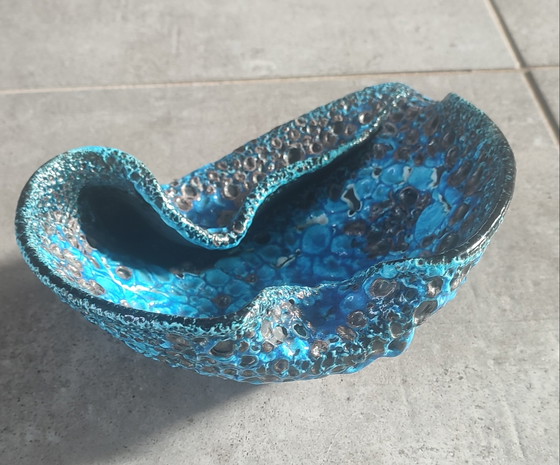 Image 1 of Fat Lava Ceramic Bowl by Le Cyclope, Glazed Enamels, 1960s