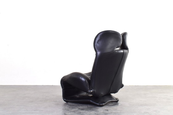 Wink leren stoel van Toshiyuki Kita voor Cassina, jaren 80. – Fauteuils, Plastic, Leather (photo 8 of 18)