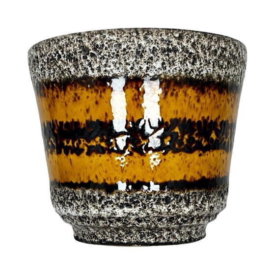 Image 1 of Duitse Scheurich Fat Lava bloempot uit West-Duitsland, jaren 70.