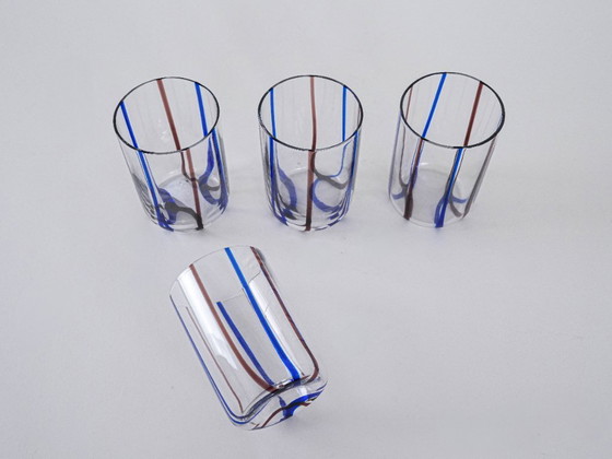 Image 1 of Set di quattro bicchieri, design italiano, anni '70, made in Italy