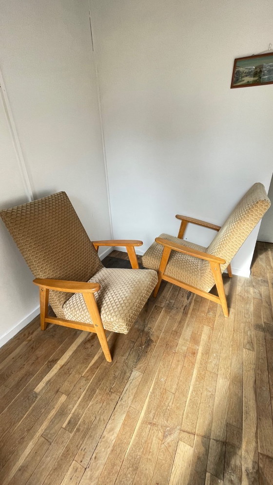 Image 1 of Vintage Armchairs by MANUCERE France