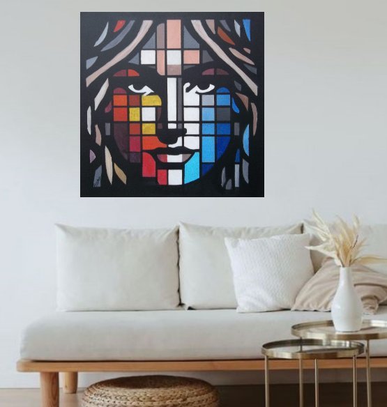 Image 1 of 🌟 "FRAGMENTS d'ÂME": Sublimez Votre Intérieur Avec Une Œuvre D'Art Signée 2LUSS'ART 🌟