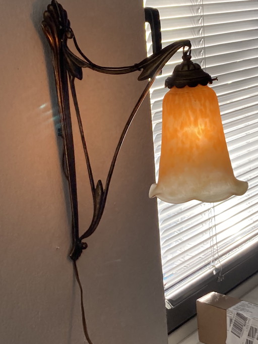 Art Nouveau wall lamp