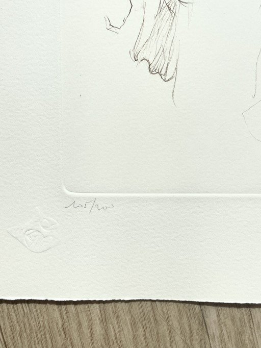 Leonor Fini, Zeldzame litho op Arches papier, Circa 1980