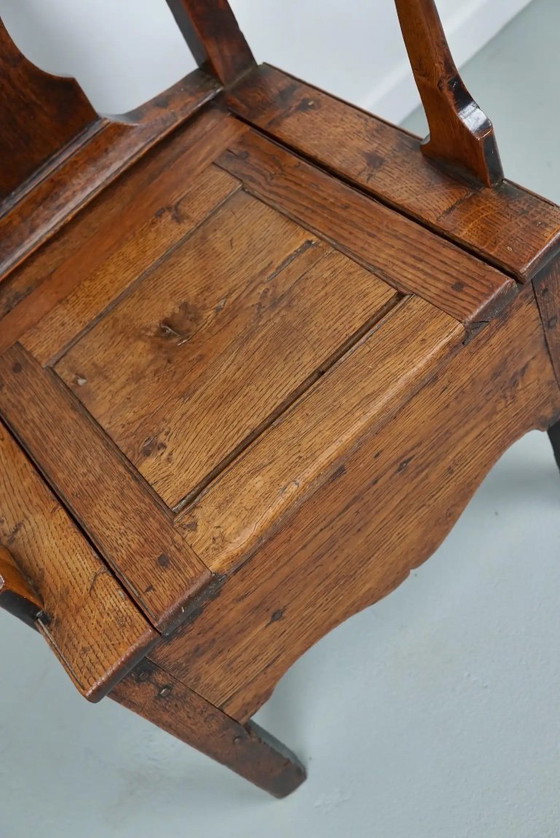 Image 1 of Antike englische Kommode aus Eiche, 18. Jahrhundert