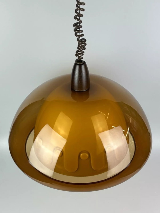 Image 1 of Lampada da soffitto anni '60 e '70, lampada a sospensione, acrilico, plastica, metallo, design spaziale