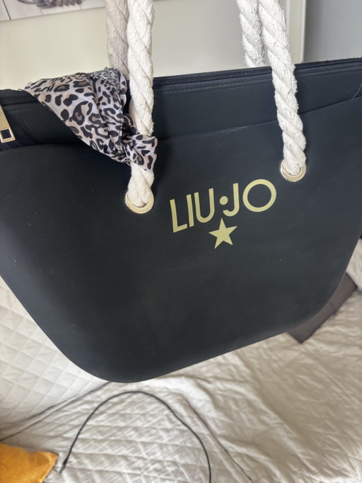 Borsa Nera Con Foulard Liu Jo – tote tassen, Cotton, Metal