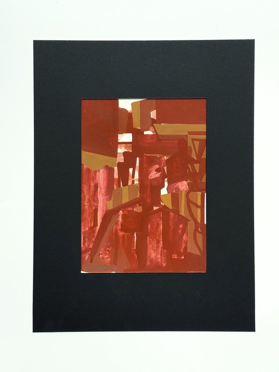 Image 1 of Jozef Hoemaeker (1911-1970) - Abstrakter Roter Mann, 1956