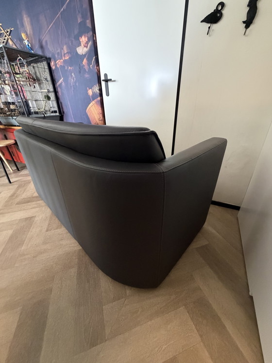 Image 1 of Leolux Fiabo 2-seater designer sofa - black leather
