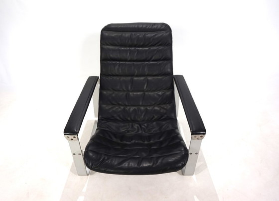 Image 1 of Poltrona lounge in pelle Asko Pulkka di Ilmari Lappalainen, 1960