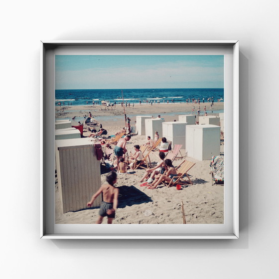 Image 1 of 1x Badende, 1960 | Mid Century Strandfotografie Farbe