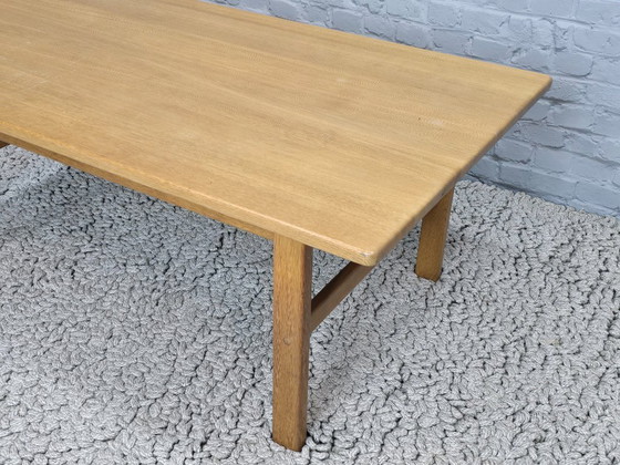 Image 1 of Large Mid-Century Scandinavian Design Solid Oak Coffee Table by KP Möbler, Denmark 1970s.