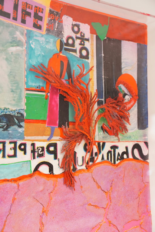 Guido Coletti: Mixed Media Collage (70s/80s) - Italian, Plexi