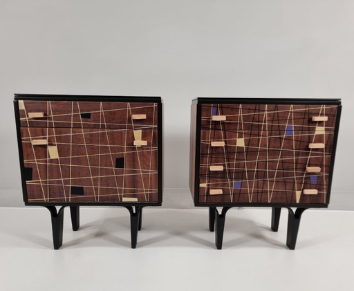 Bedside Tables, 1970s, Set of 2