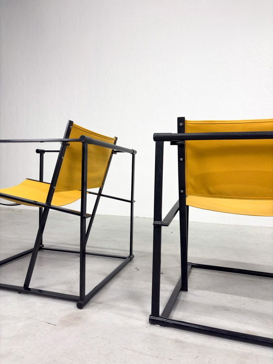 Set 'FM60' Armchairs by Radboud van Beekum for Pastoe – Canvas, Iron (photo 14 of 20)