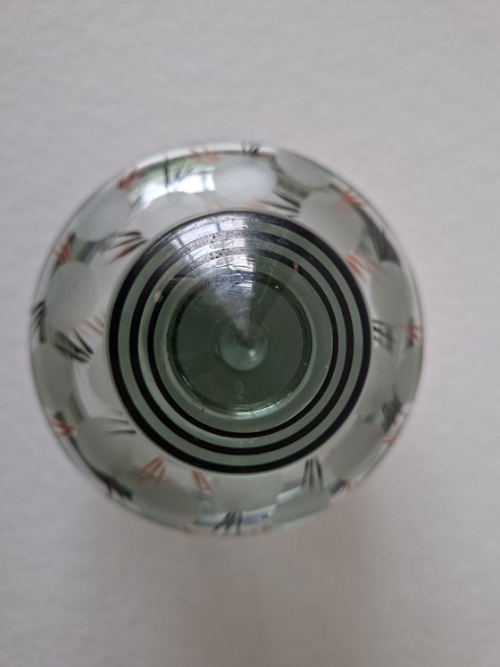 Bonbon/ poederdoosje vintage, Decoratieve objecten, Glas, Zwart (foto 3 van 5)