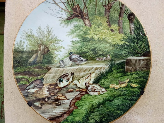 Image 1 of Hand-painted decorative plate