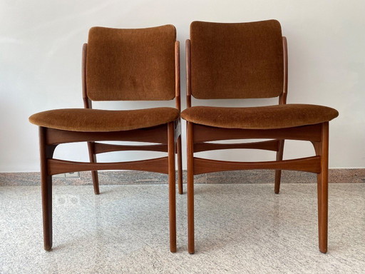 Vintage teak houten jaren 60 stoelen