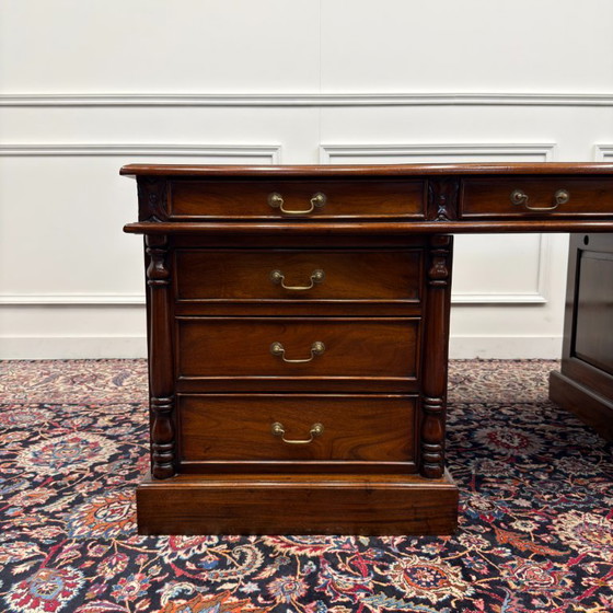 Grande Scrivania Classica Inglese – Scrivanie, Leather, Wood (photo 11 of 21)