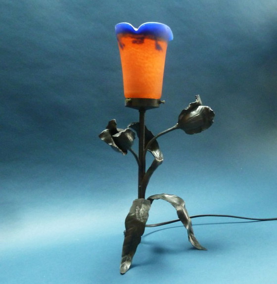 Image 1 of Wrought iron lamp François Carion
